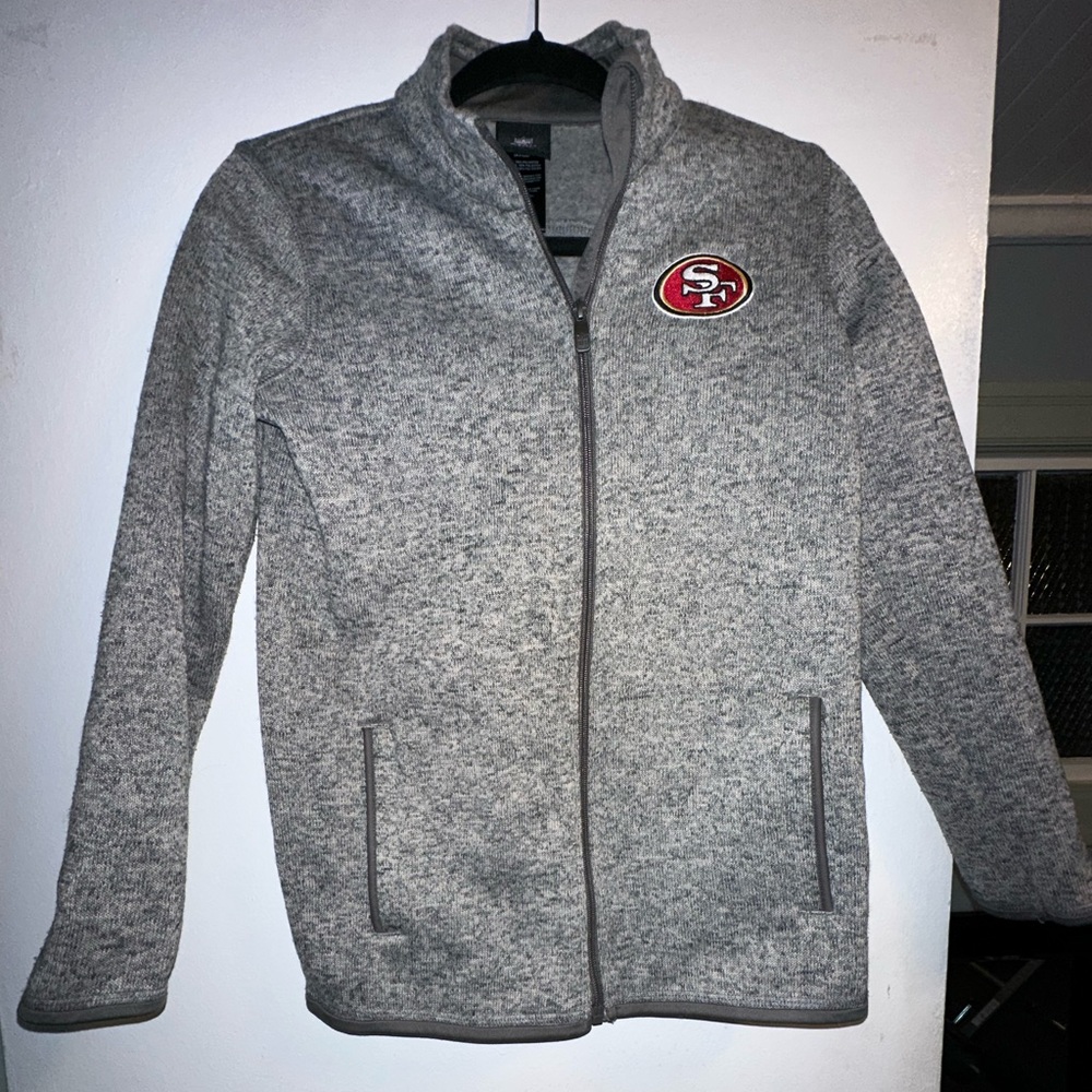 Youth Niner full zip sweater.